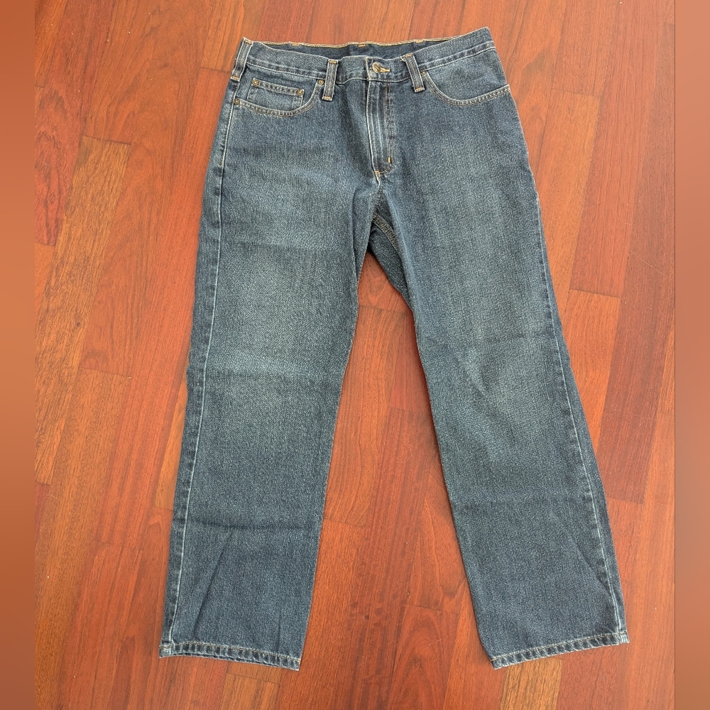 Carhartt Blue Straight-Leg Jeans Classic Style 34x30